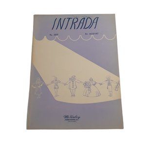Vintage Sheet Music 1947 Intrada Mozart Classical Piano Operetta Bastien 1768